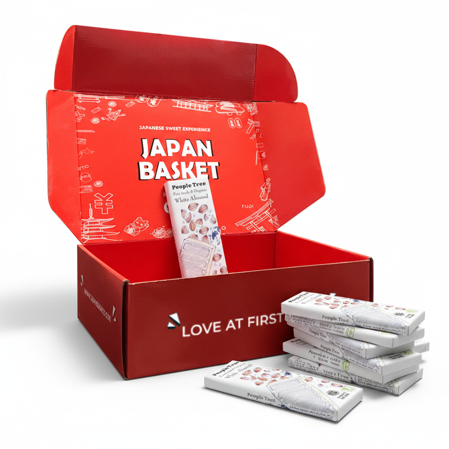 Japanese People Tree Chocolate, White Almond Flavor | Japanbasket Box
