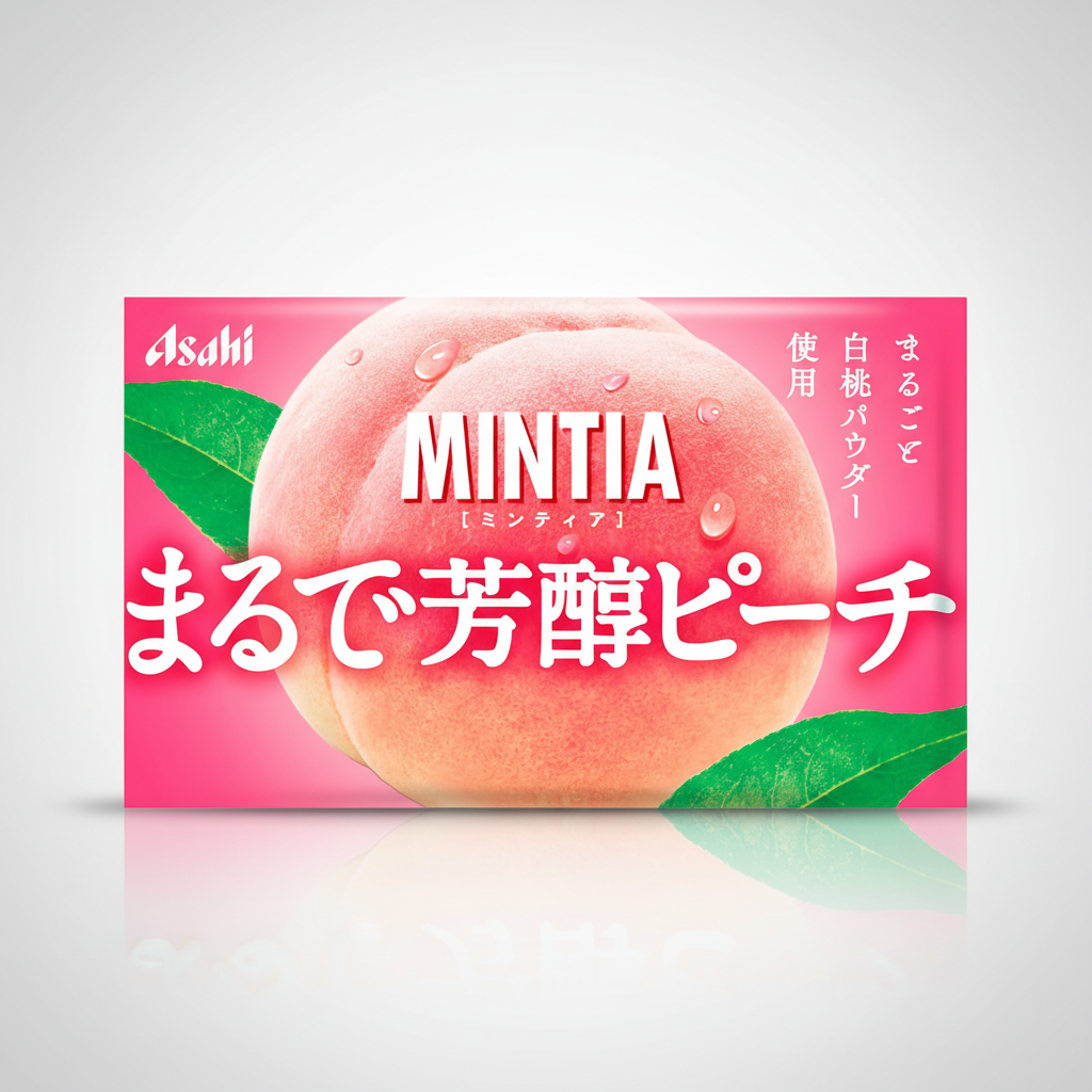 Japanese Asahi Minthia Aromatic Peach - Japanbasket Box Edition