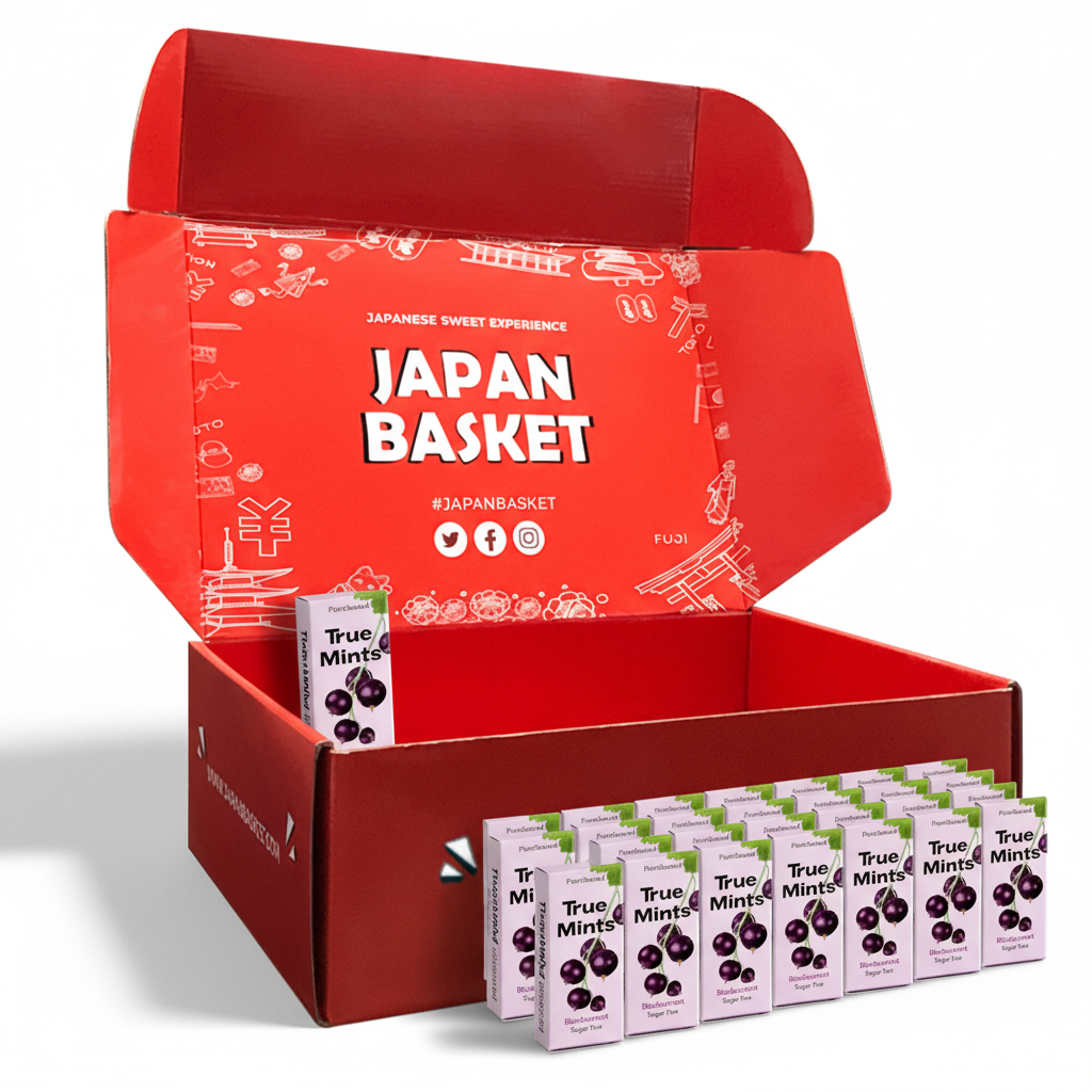 Japanese True MintsTRM013BC Black Currant Flavor | Japanbasket Box