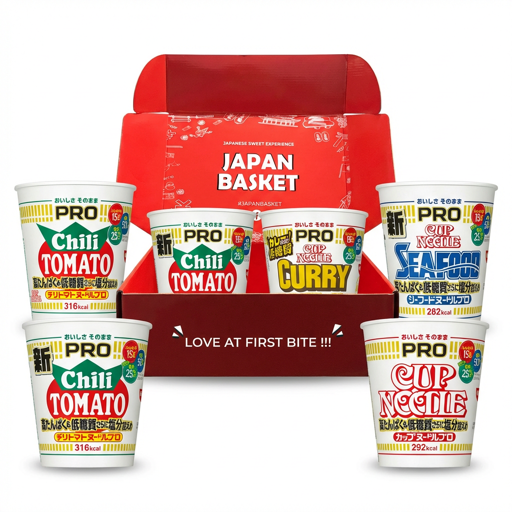 Japanese ramen selection
